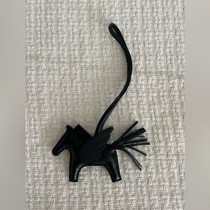 Hermes Rodeo Pegase charm in Black PM